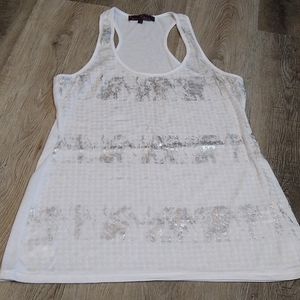 White Racerback Tank Top